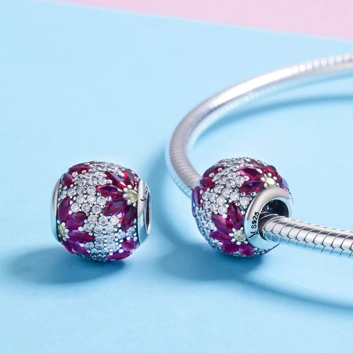 Charm Cenário de primavera estilo Pandora - SCC570