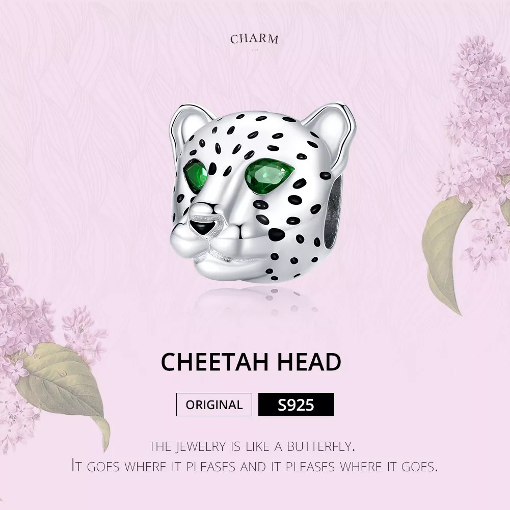 Charm Cheetah Head life Pandora - SCC1675