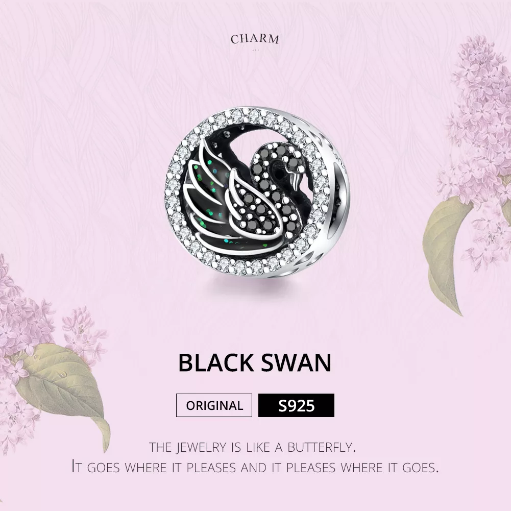 Charm Cisne Negro life Pandora - SCC1342