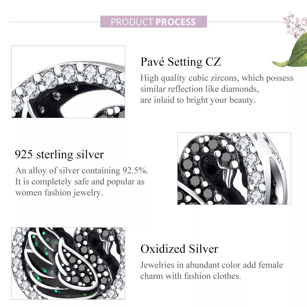 Charm Cisne Negro life Pandora - SCC1342