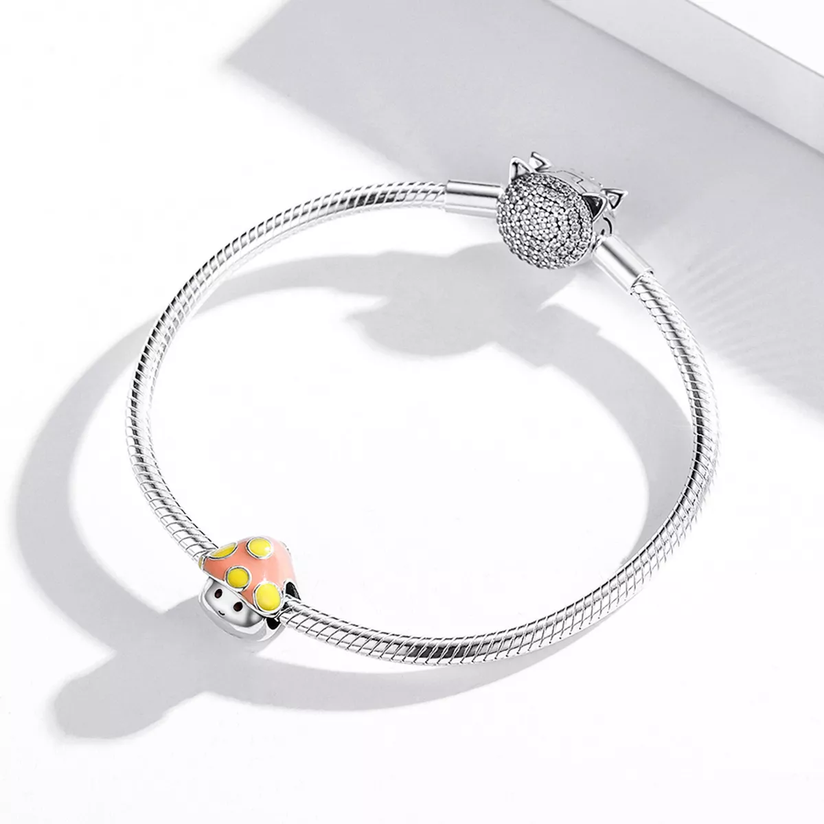 Charm Cogumelos Coloridos estilo Pandora - SCC1853