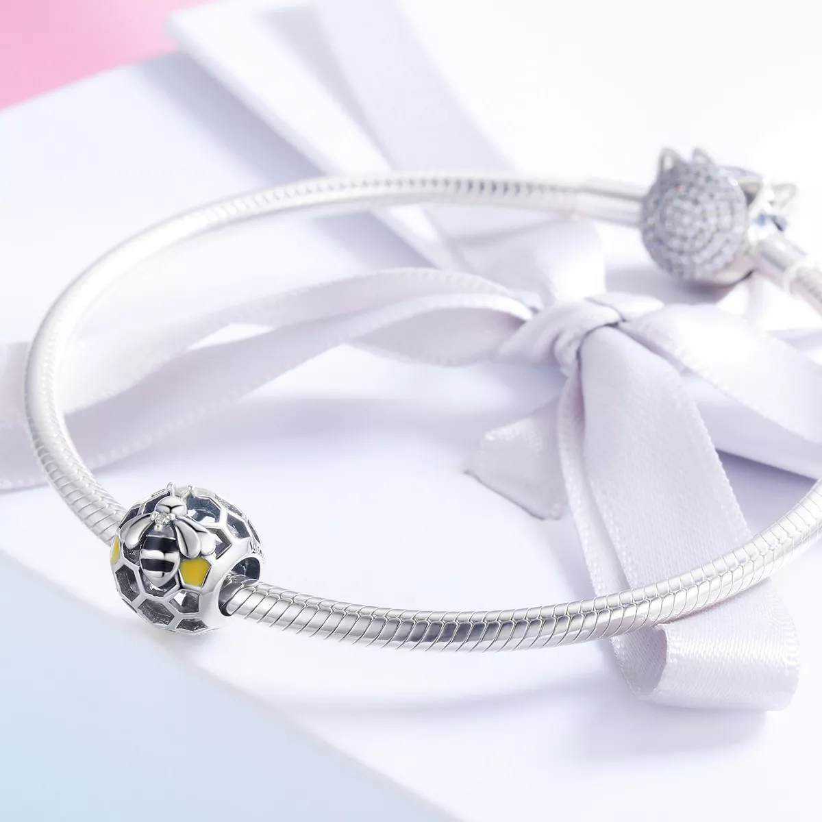 Charm Colmeia de abelha estilo Pandora - SCC779