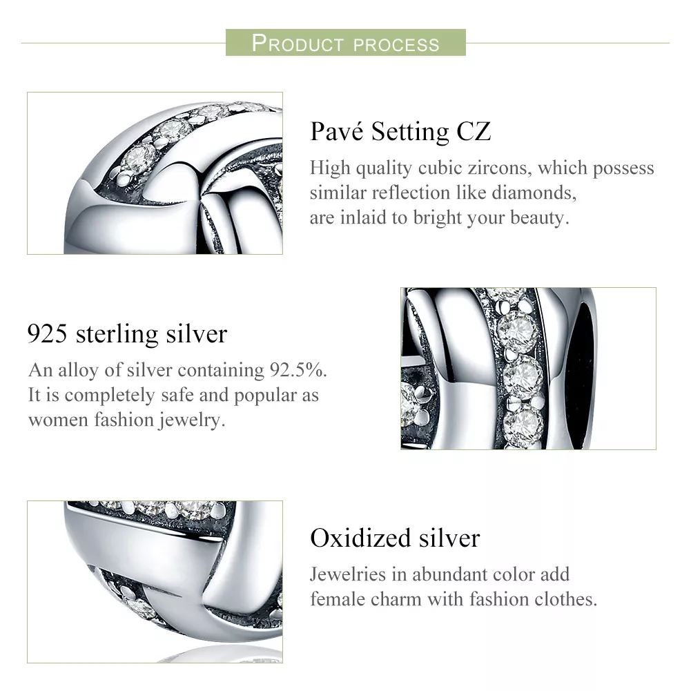 Charm Complexo Brilhante estilo Pandora - SCC302