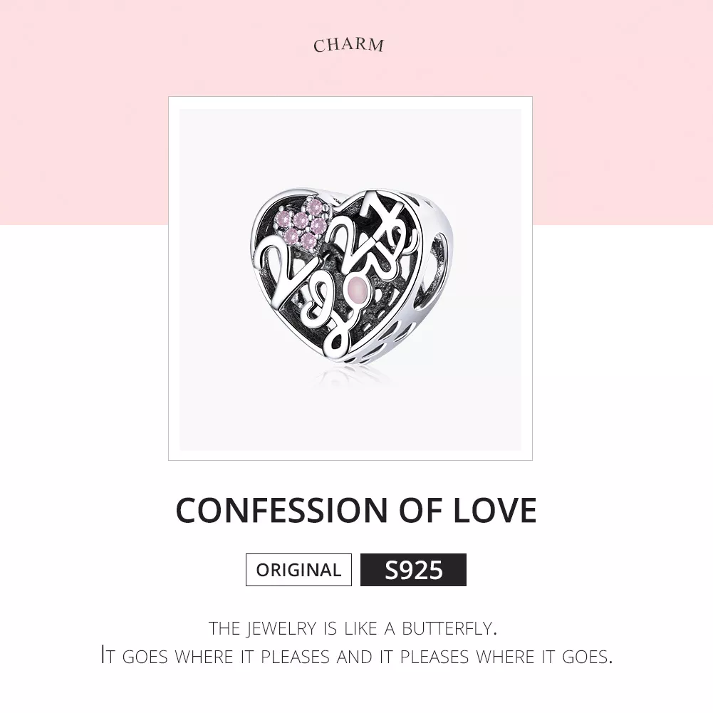 Charm Confissão de Amor 2021 estilo Pandora - SCC1743