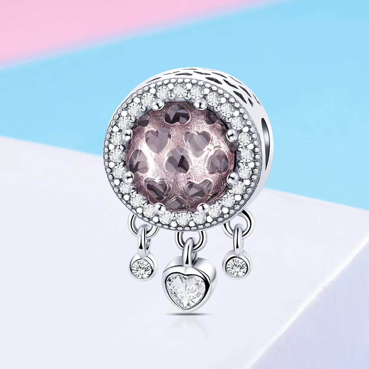 Charm Coração Brilhante estilo Pandora - SCC998