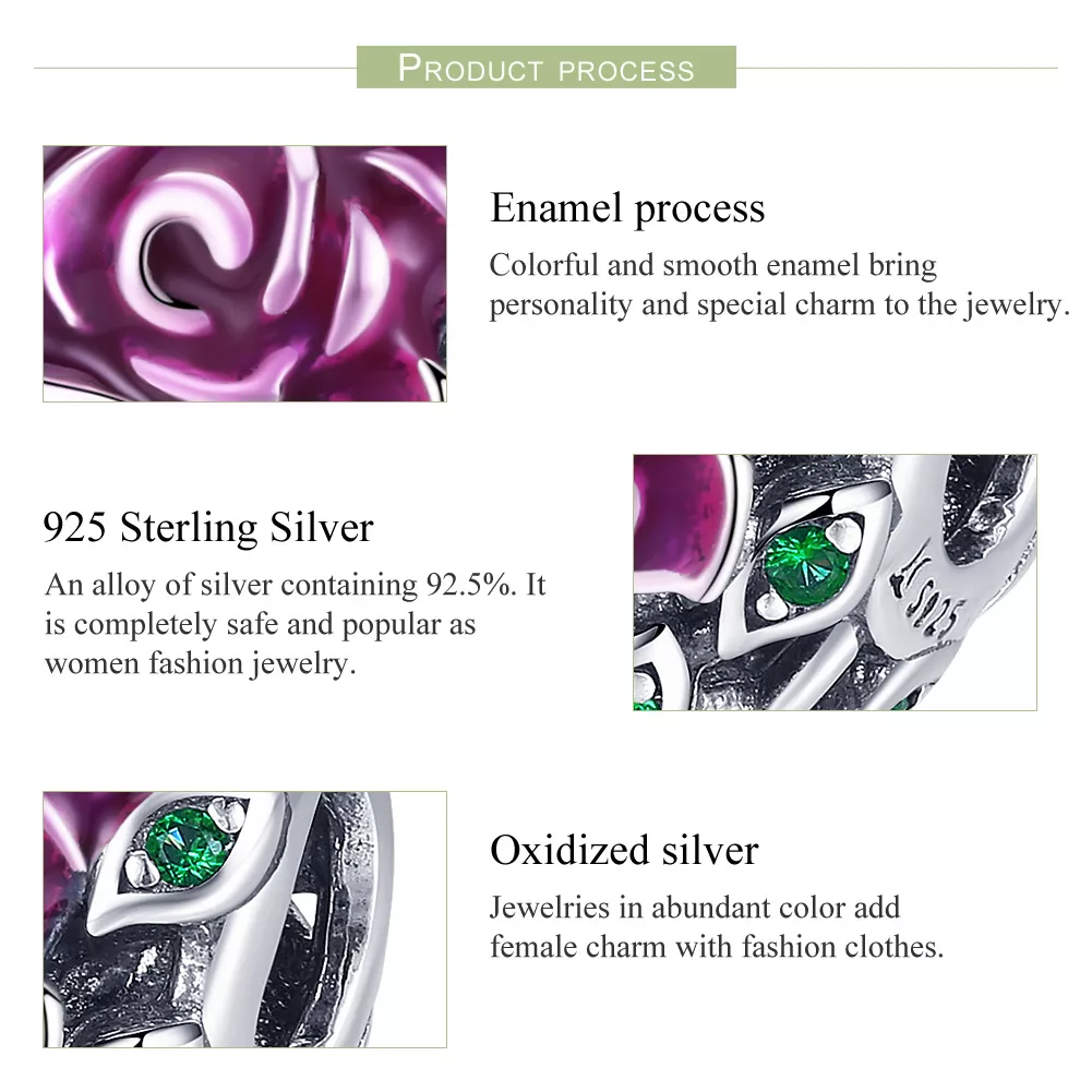 Charm Coração rosa life Pandora - SCC927