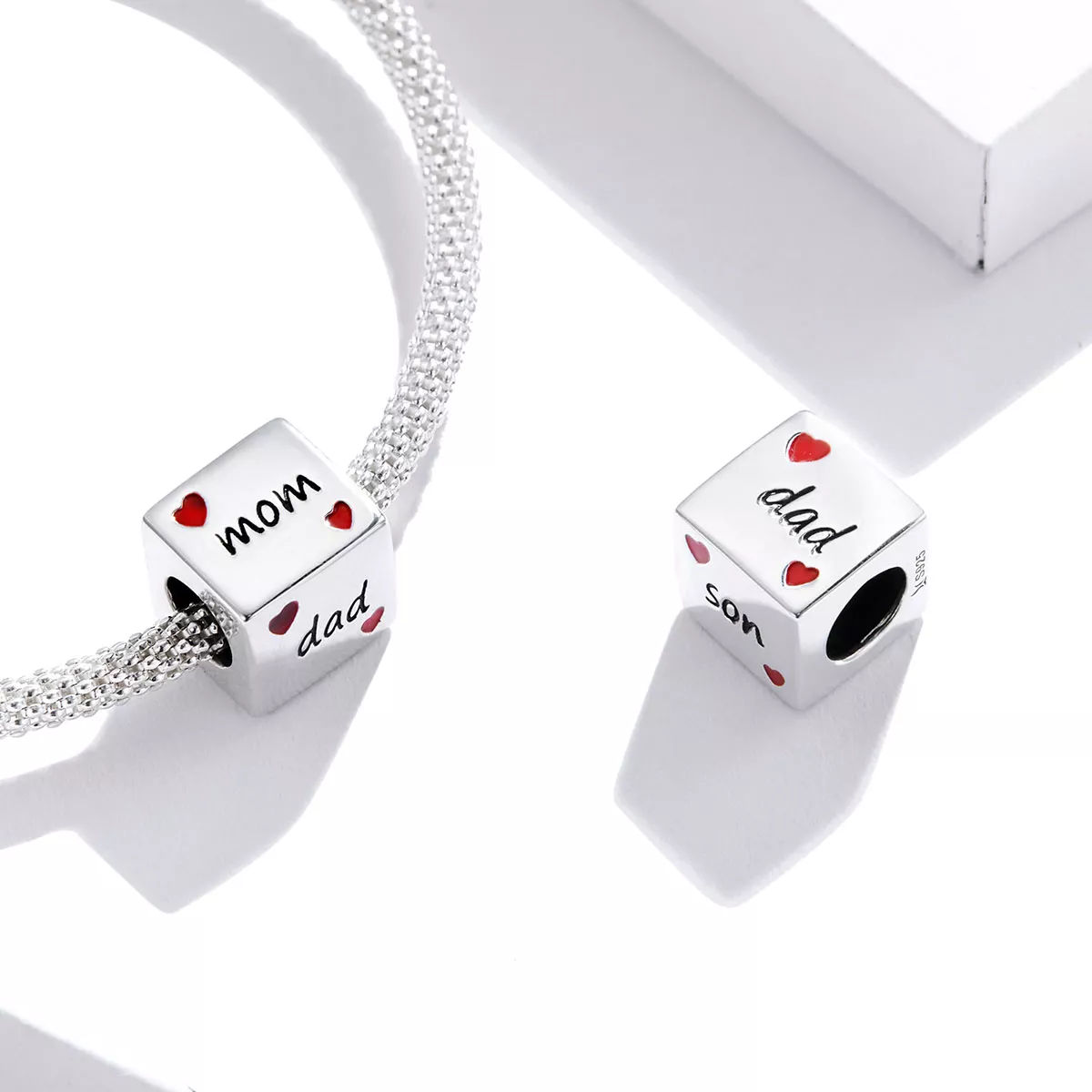 Charm Dados da Família do Amor estilo Pandora - SCC1672