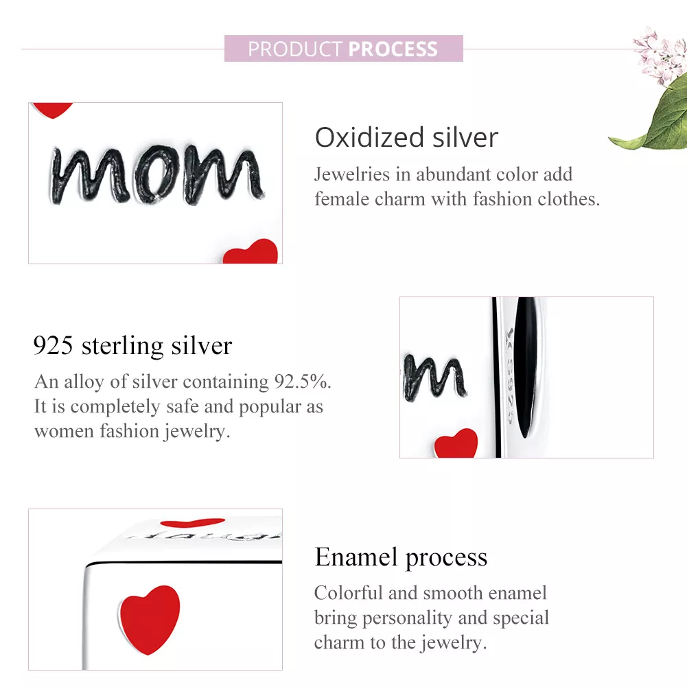 Charm Dados da Família do Amor estilo Pandora - SCC1672