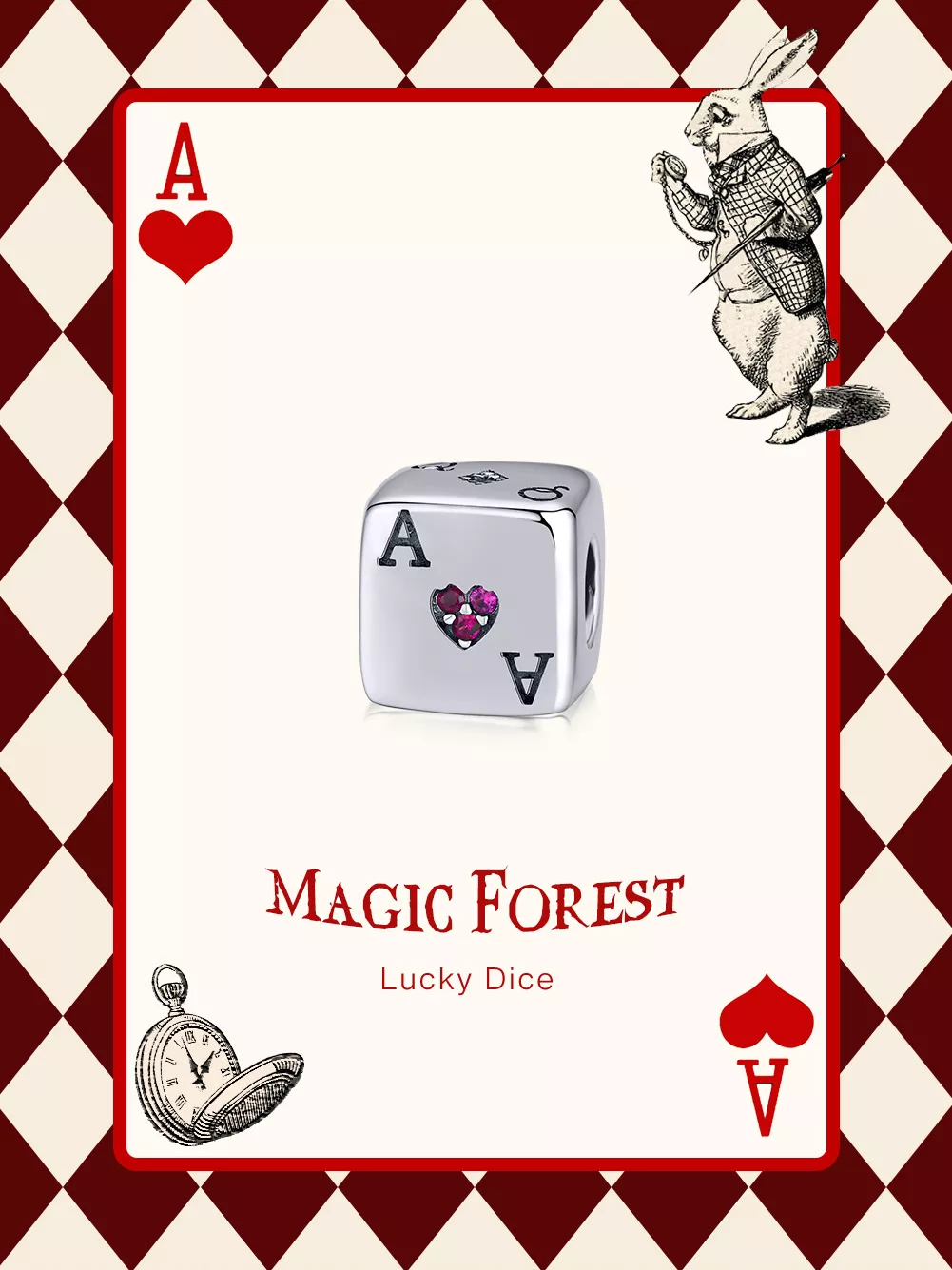 Charm Dados de amor life Pandora - SCC1440