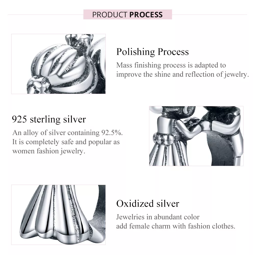 Charm Dança de menino e menina estilo Pandora - SCC1565