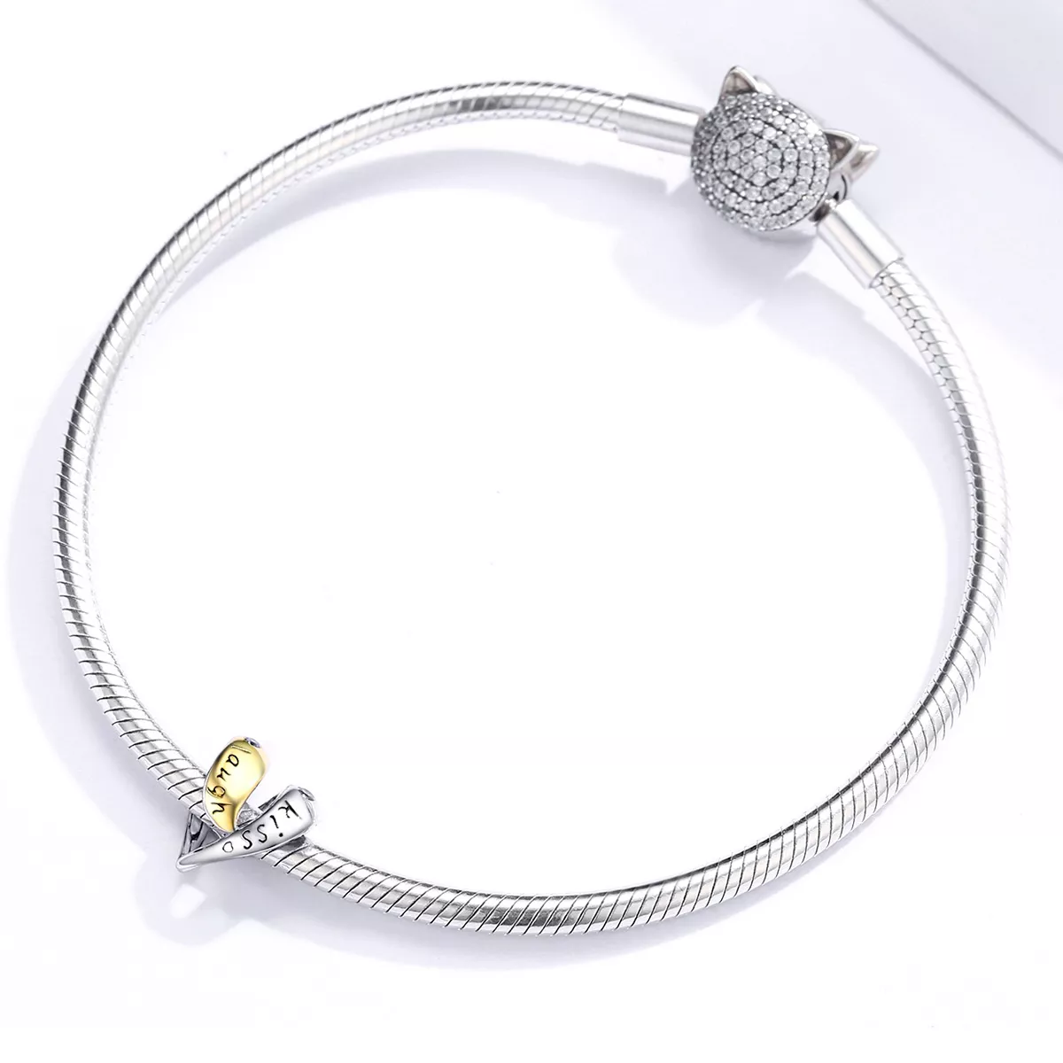 Charm Dois tons Apaixonado estilo Pandora - BSC227