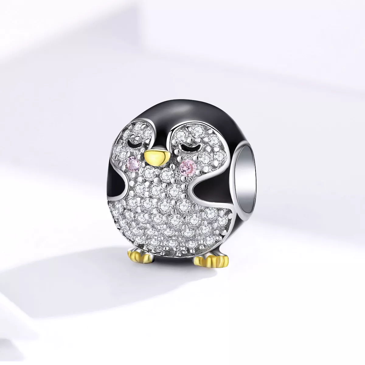 Charm Dois tons Pinguim estilo Pandora - BSC126
