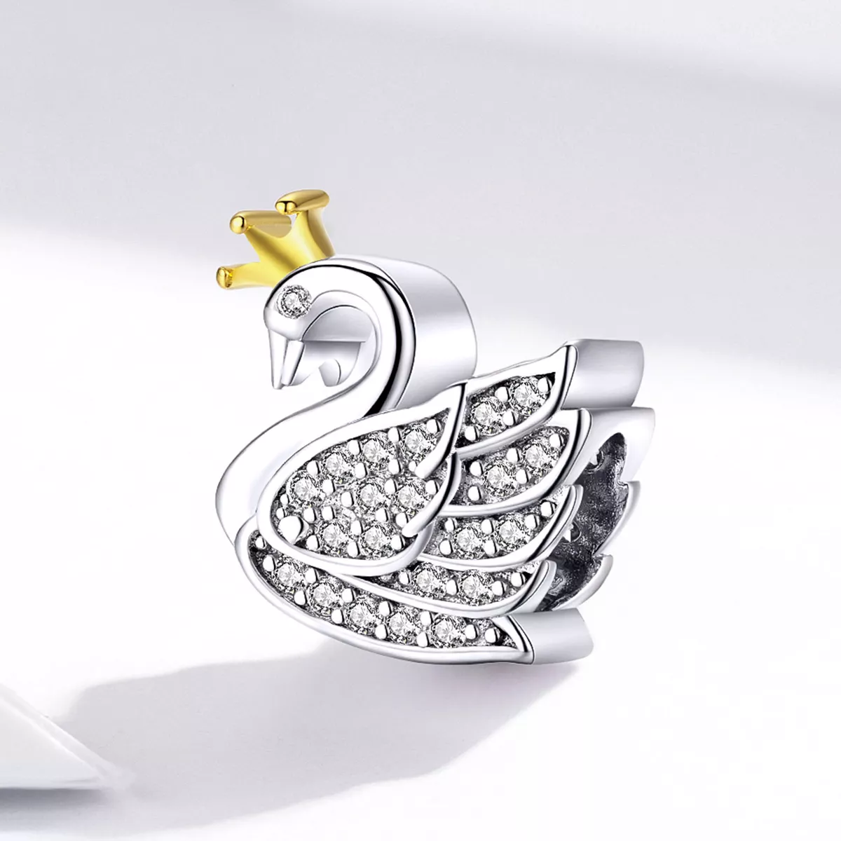 Charm Dois tons Princesa cisne estilo Pandora - SCC1343