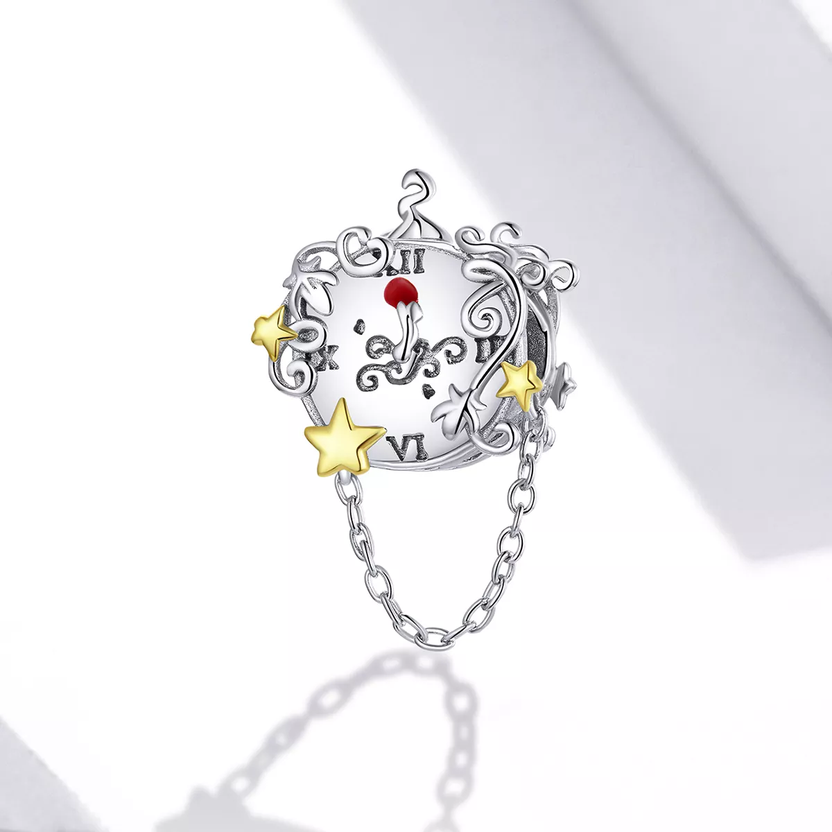 Charm Dois tons Relógio Mágico estilo Pandora - BSC406