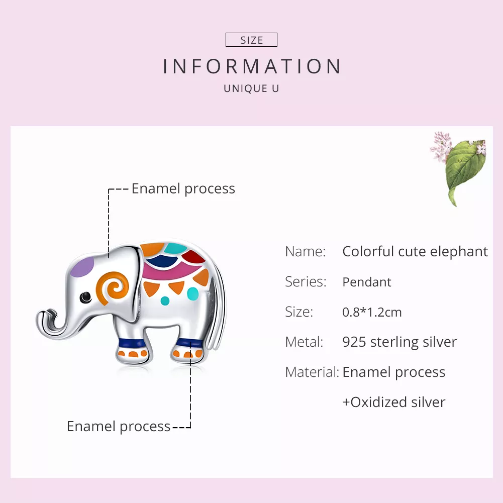 Charm Elefante da Sorte estilo Pandora - SCC1790
