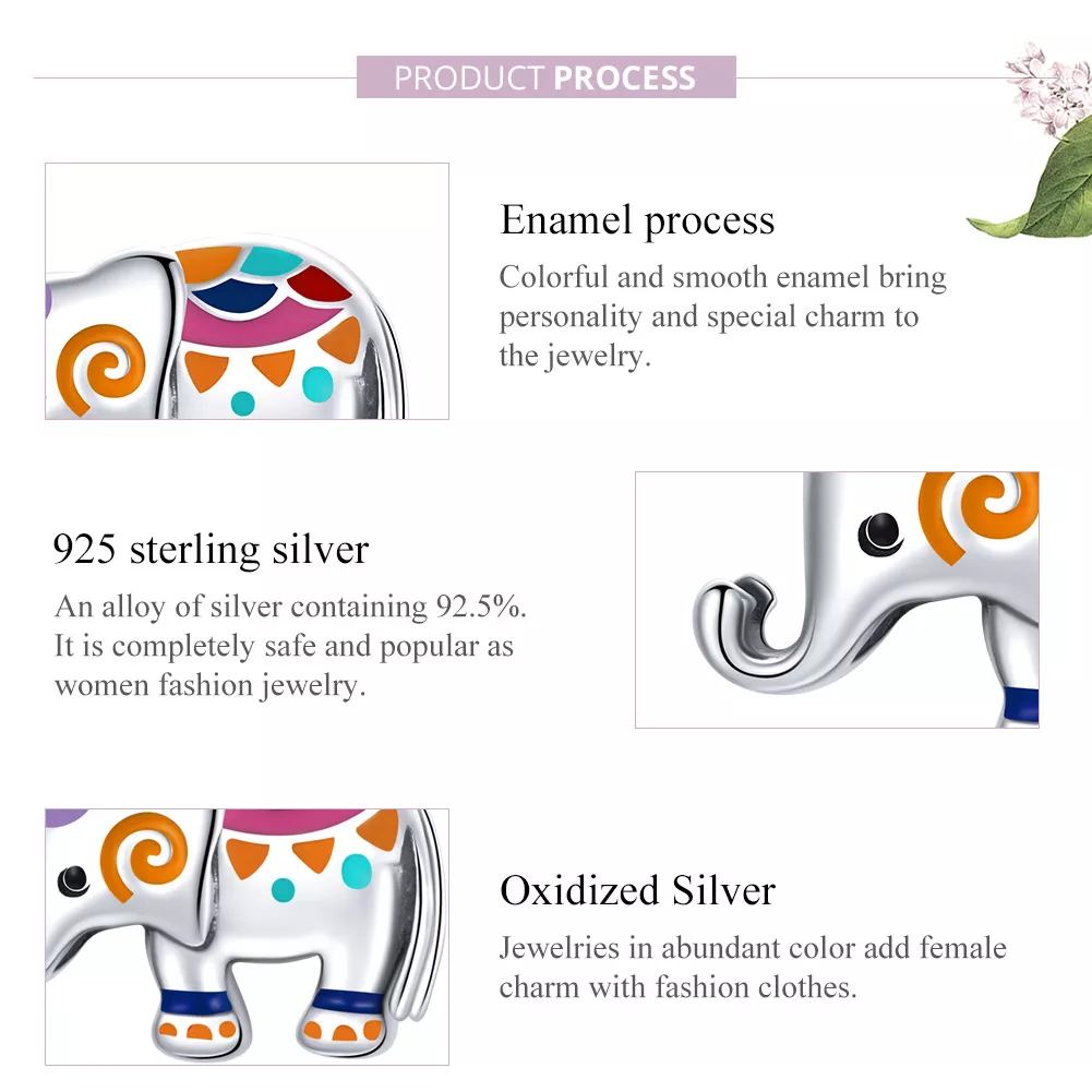 Charm Elefante da Sorte estilo Pandora - SCC1790