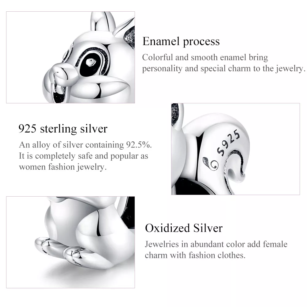 Charm Esquilo fofo life Pandora - BSC338