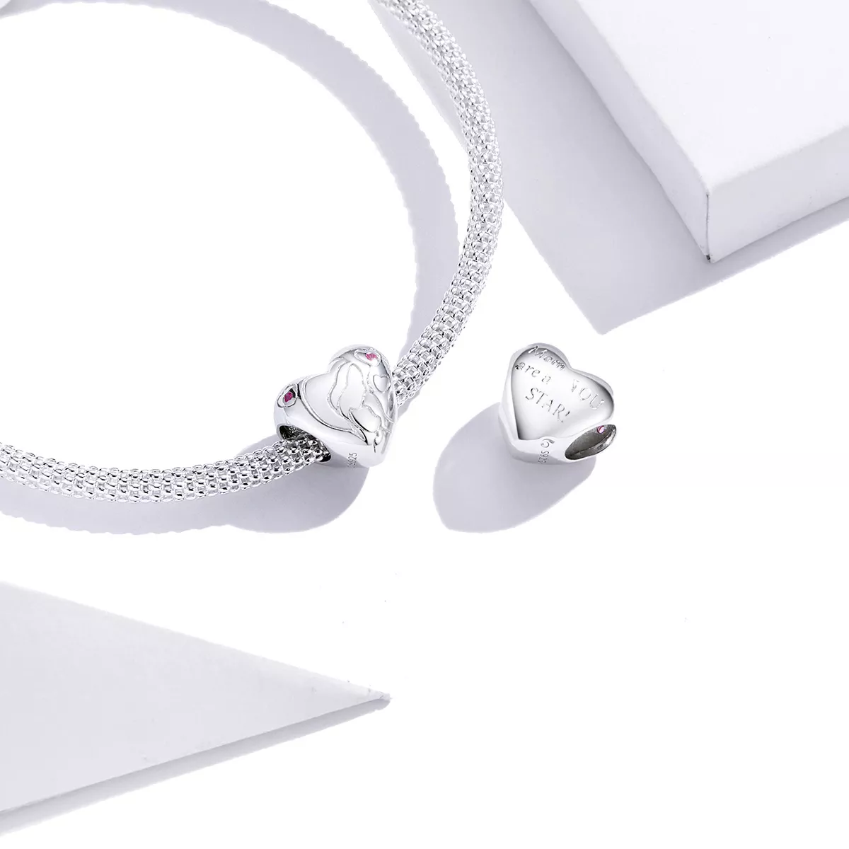 Charm Estrela apaixonada estilo Pandora - BSC216