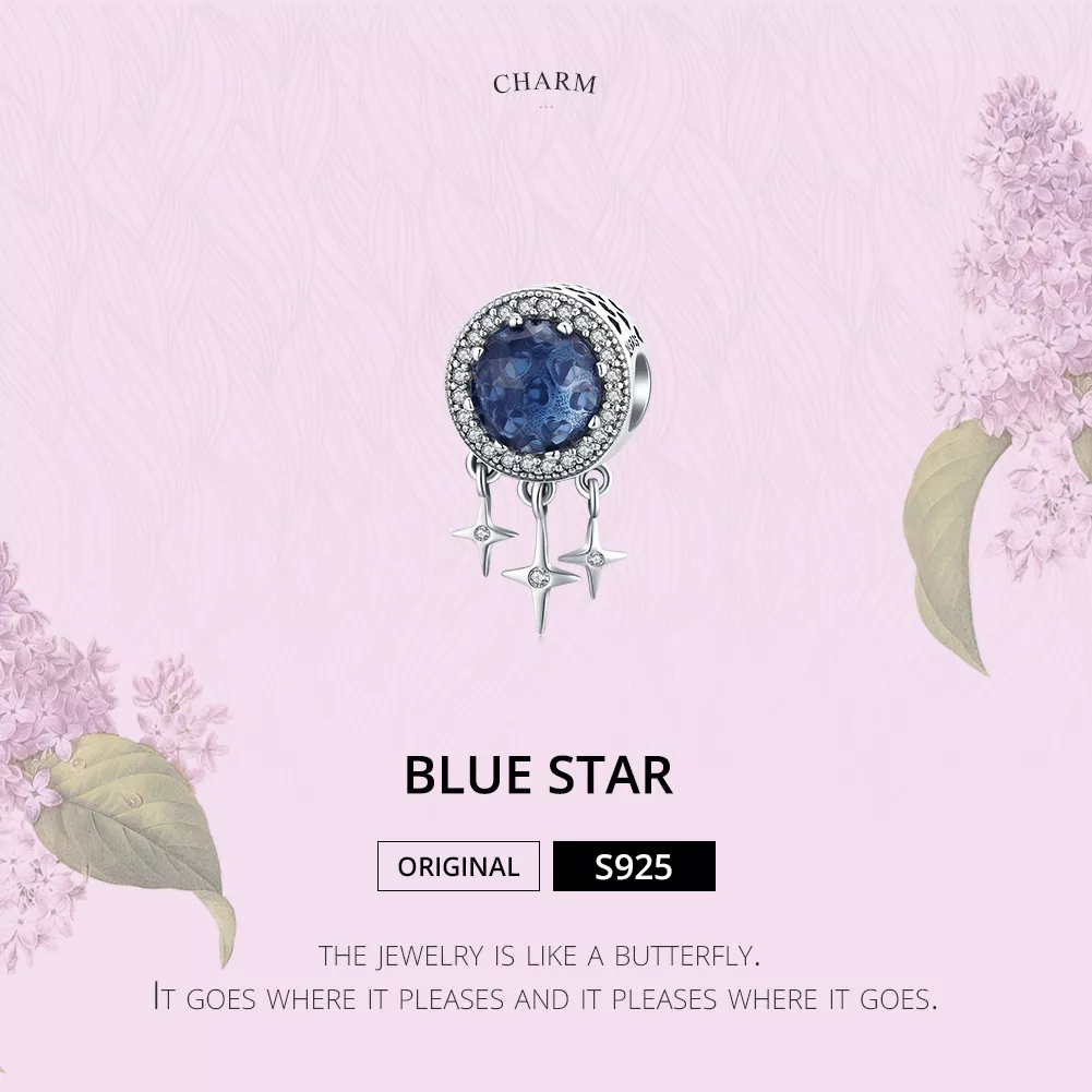 Charm Estrela Azul life Pandora - SCC1432