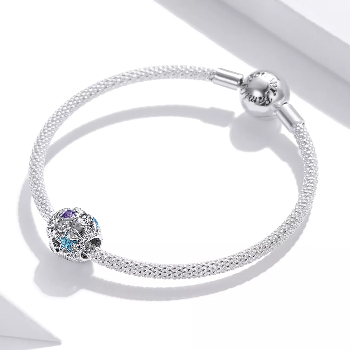 Charm Estrela-do-mar e Concha estilo Pandora - SCC1805