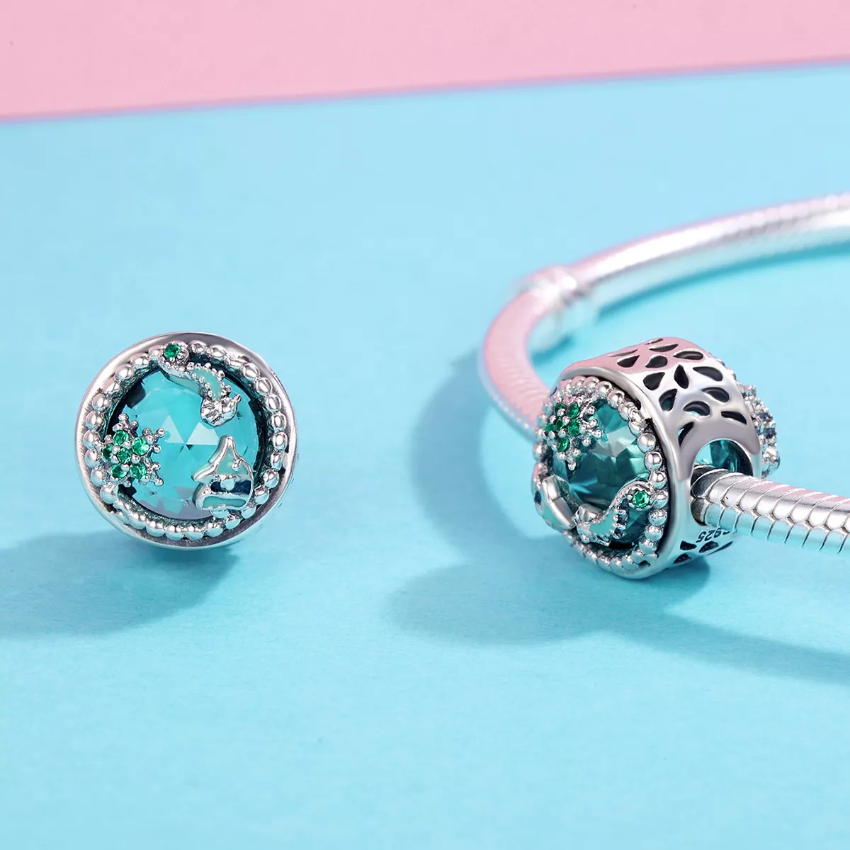 Charm Estrelas brilhantes estilo Pandora - SCC246