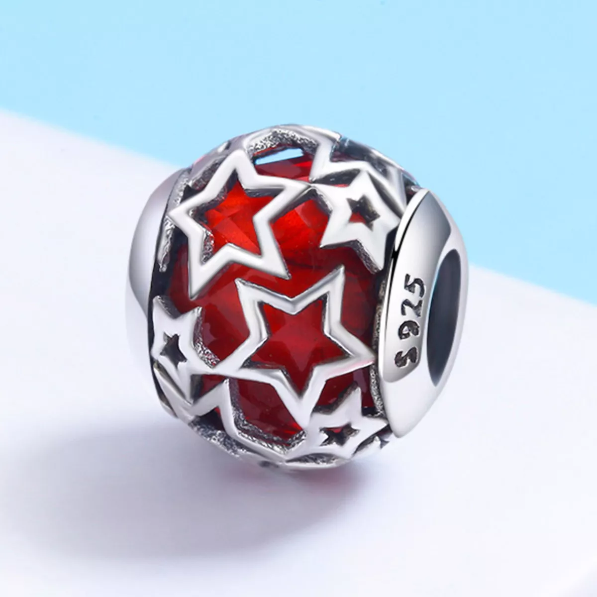 Charm Estrelas românticas estilo Pandora - SCC509