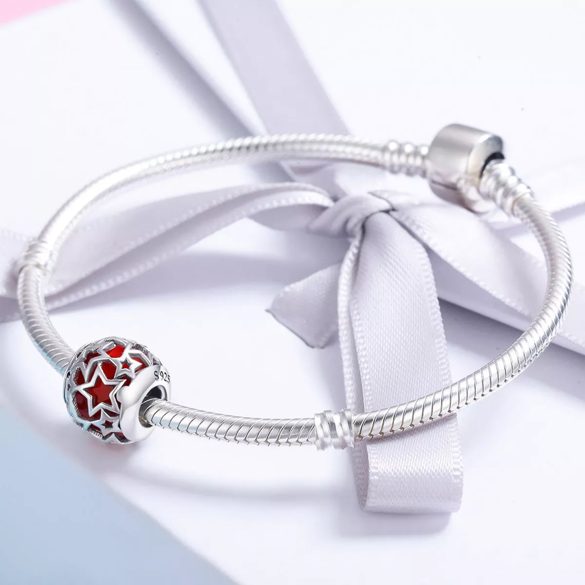 Charm Estrelas românticas estilo Pandora - SCC509