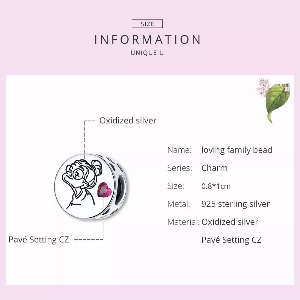 Charm Eu te amo vovó life Pandora - SCC1762