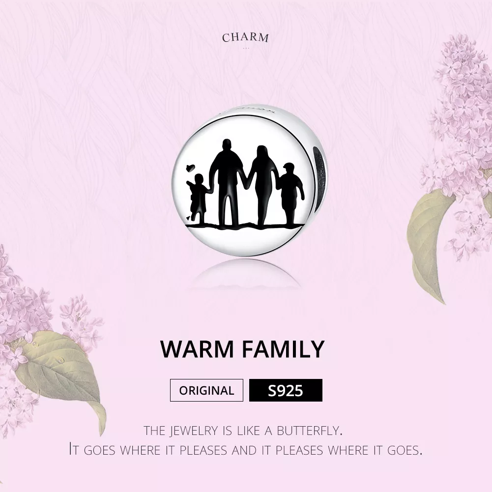 Charm Família calorosa estilo Pandora - SCC1662