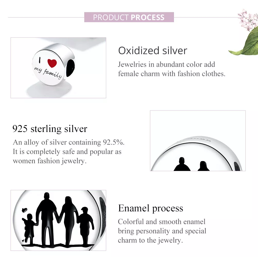 Charm Família calorosa estilo Pandora - SCC1662