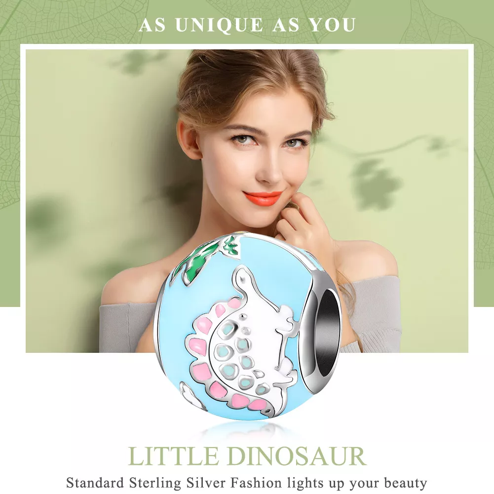 Charm Família de pequenos dinossauros estilo Pandora - SCC909