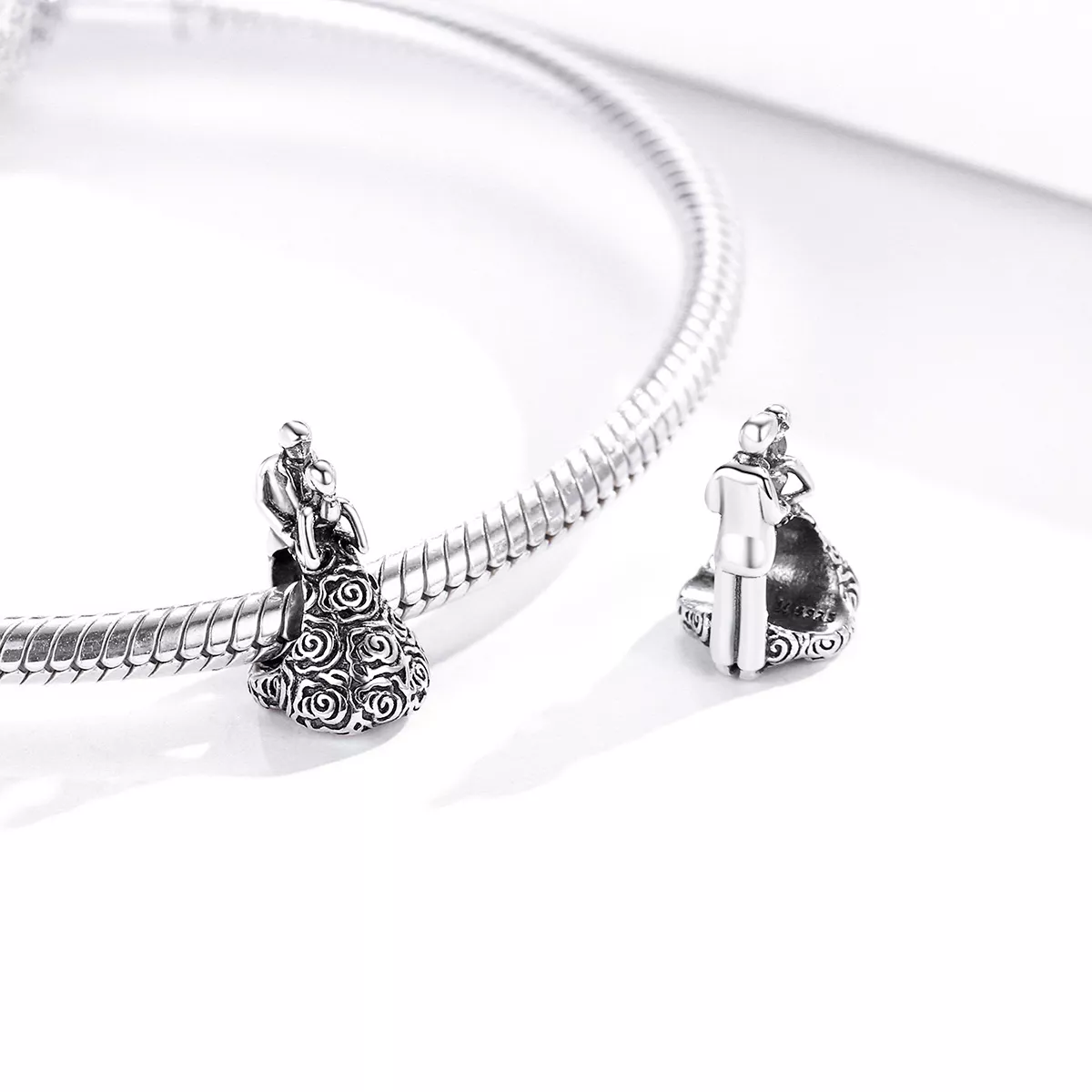 Charm Festa de casamento dançando noivos estilo Pandora - SCC1564