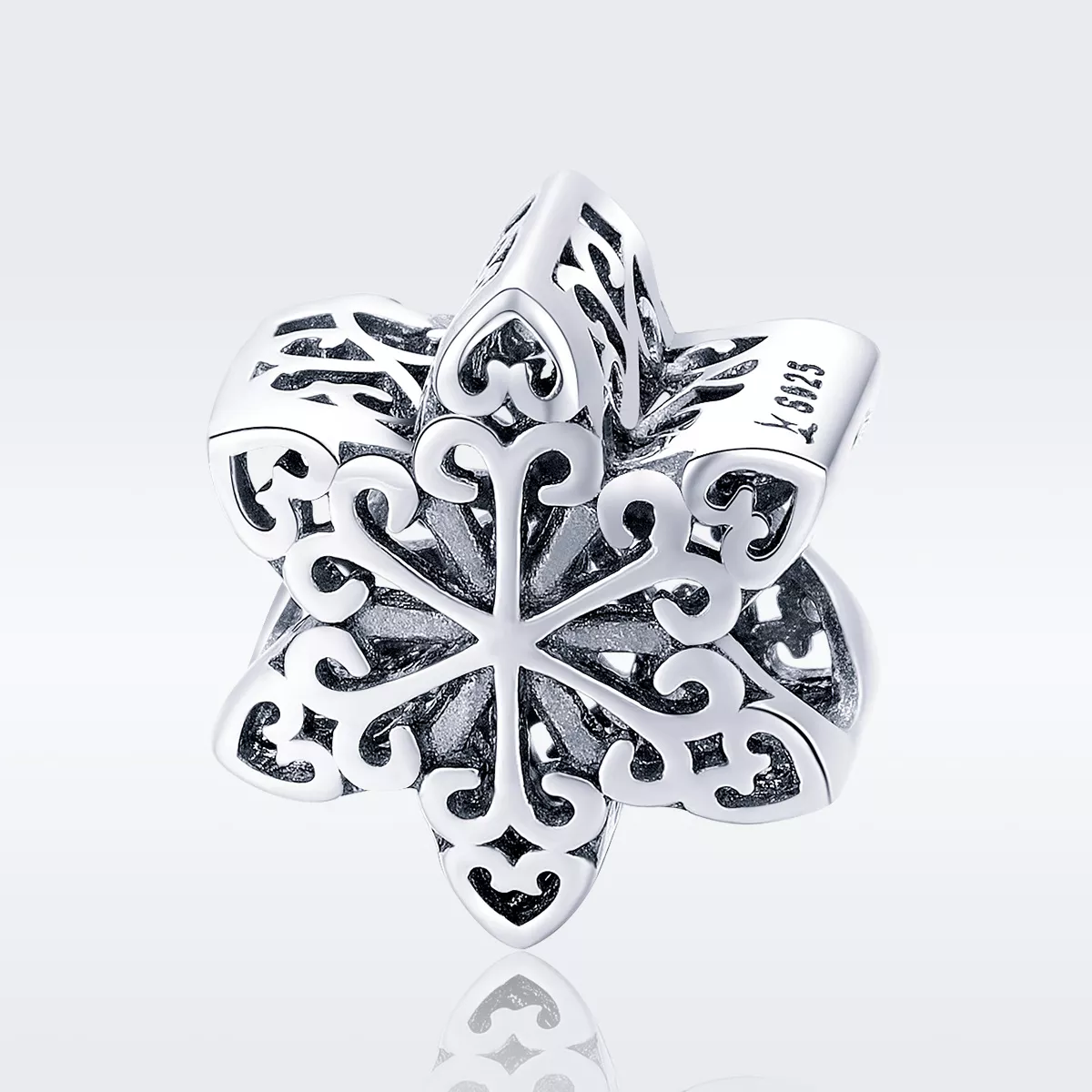 Charm Floco de neve cintilante estilo Pandora - SCC719