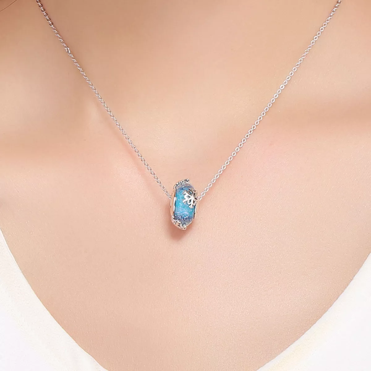 Charm Flocos de neve congelados de inverno estilo Pandora - SCC862