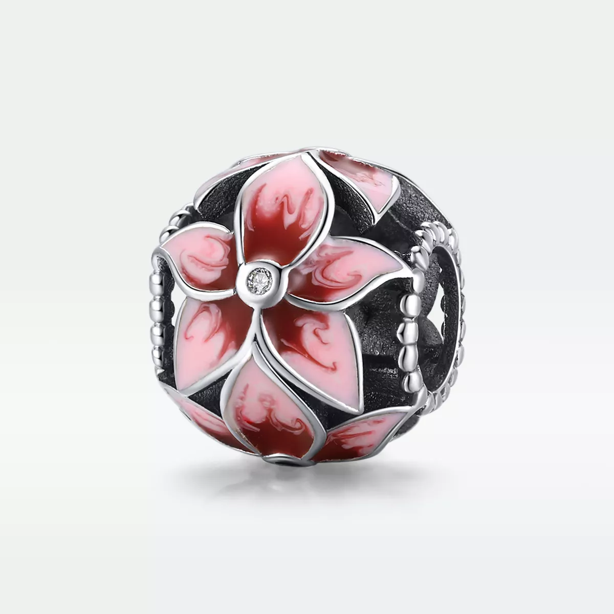 Charm Flor desabrochando estilo Pandora - SCC1707