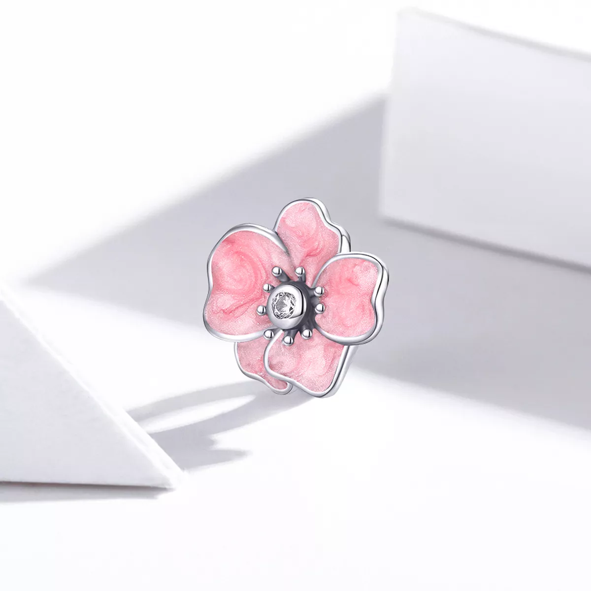Charm Flor rosa life Pandora - SCC1729