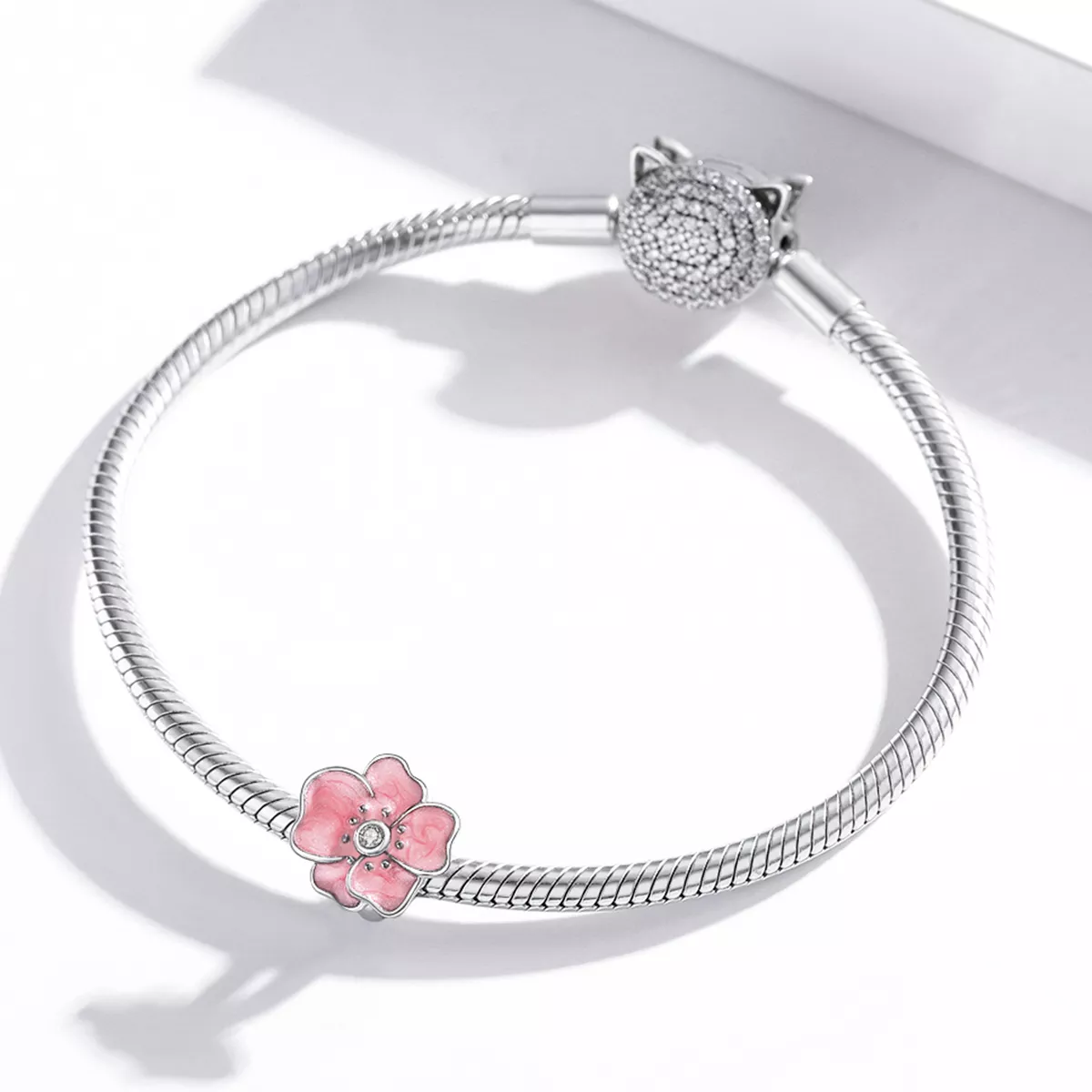 Charm Flor rosa life Pandora - SCC1729