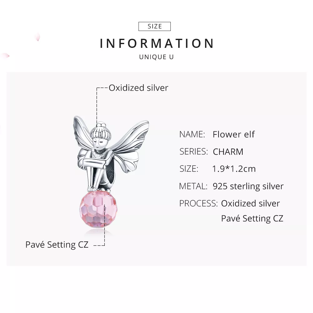 Charm Flower Elf life Pandora - SCC1483