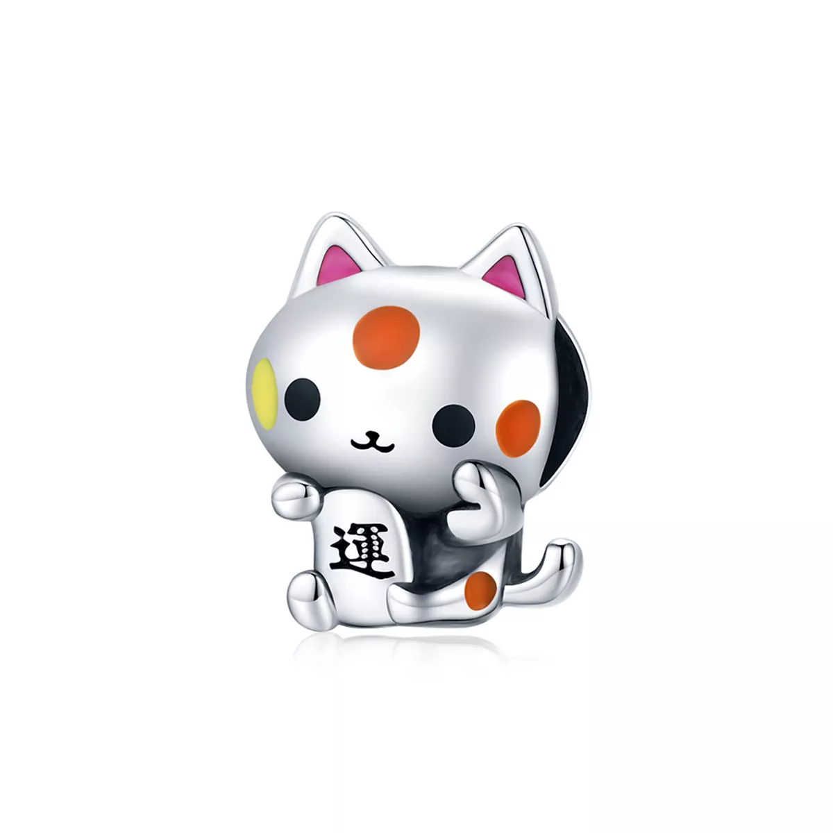 Charm Gato Auspicioso que Agarra Dinheiro estilo Pandora - SCC1855