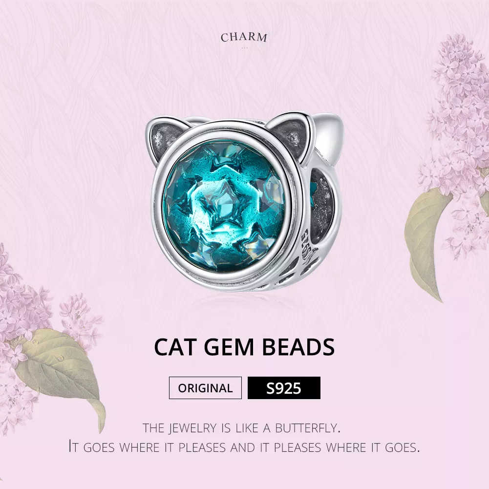 Charm Gato-teal life Pandora - SCC1800