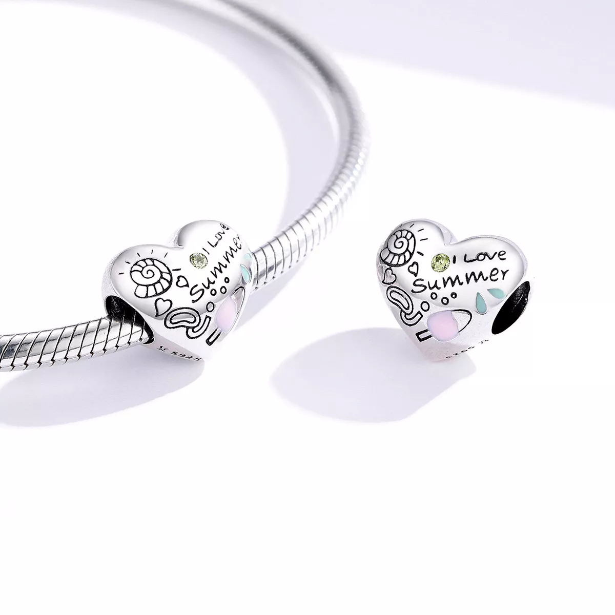 Charm Graffiti de verão estilo Pandora - SCC1529