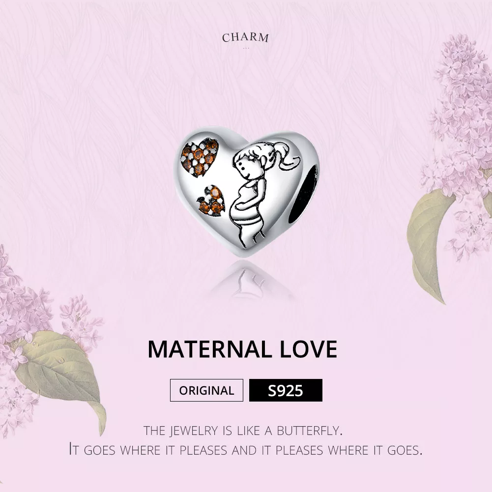 Charm Gravidez de nova mamãe estilo Pandora - SCC1589
