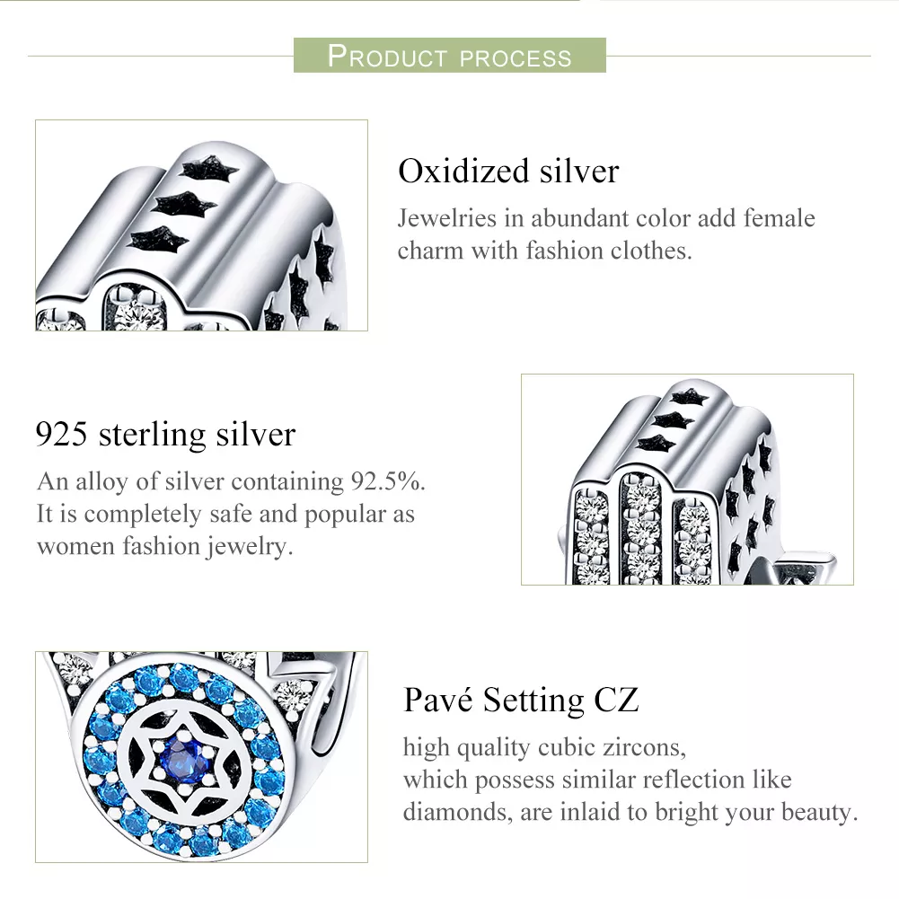 Charm Guardião de Fátima estilo Pandora - SCC721