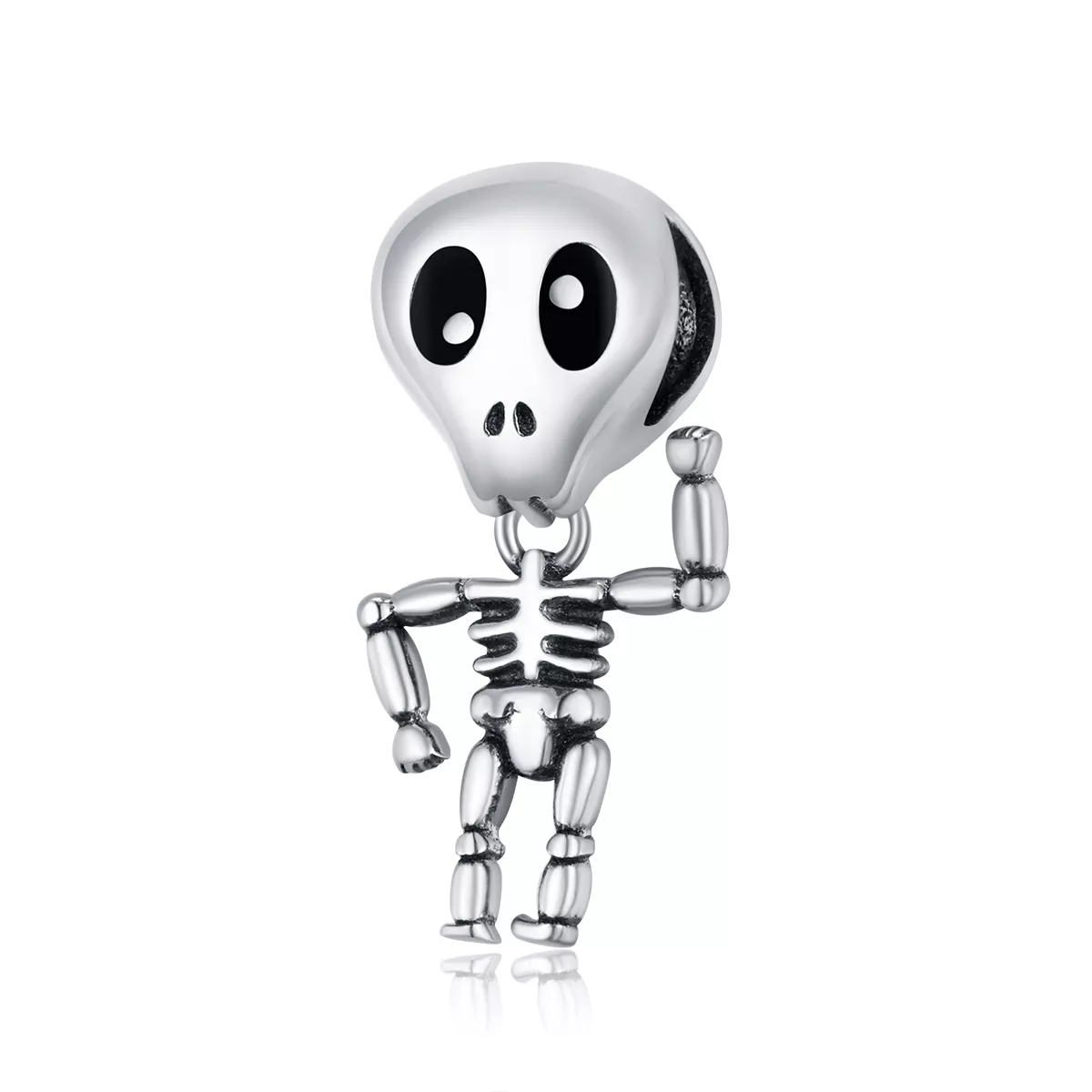 Charm Homem caveira de halloween estilo Pandora - SCC1617