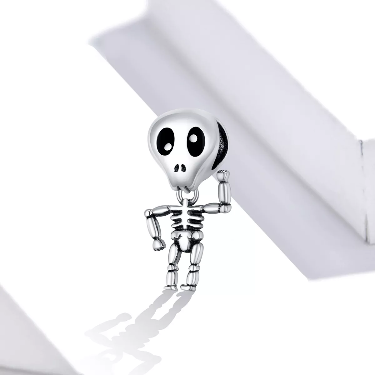 Charm Homem caveira de halloween estilo Pandora - SCC1617