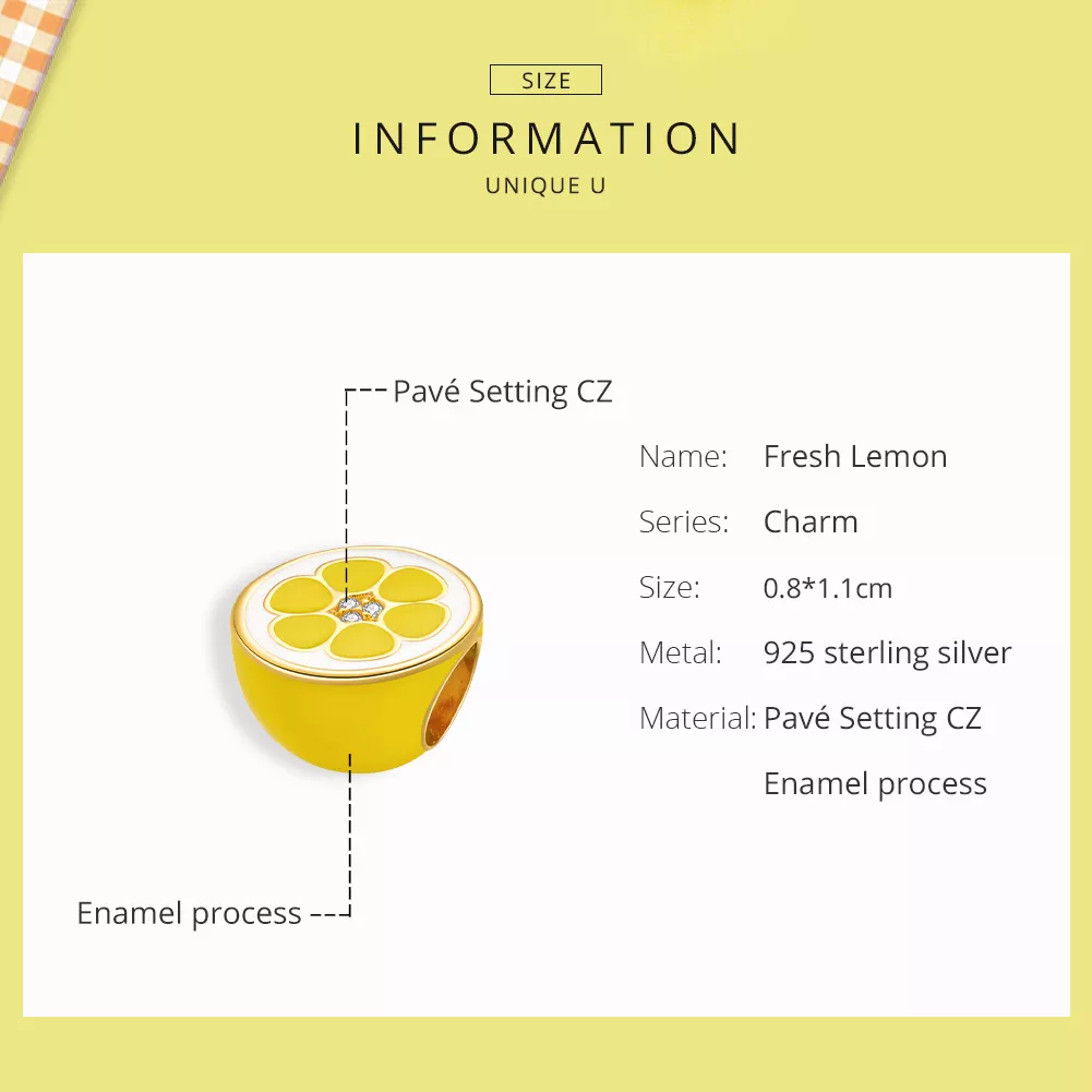 Charm Limão Fresco life Pandora - SCC1590