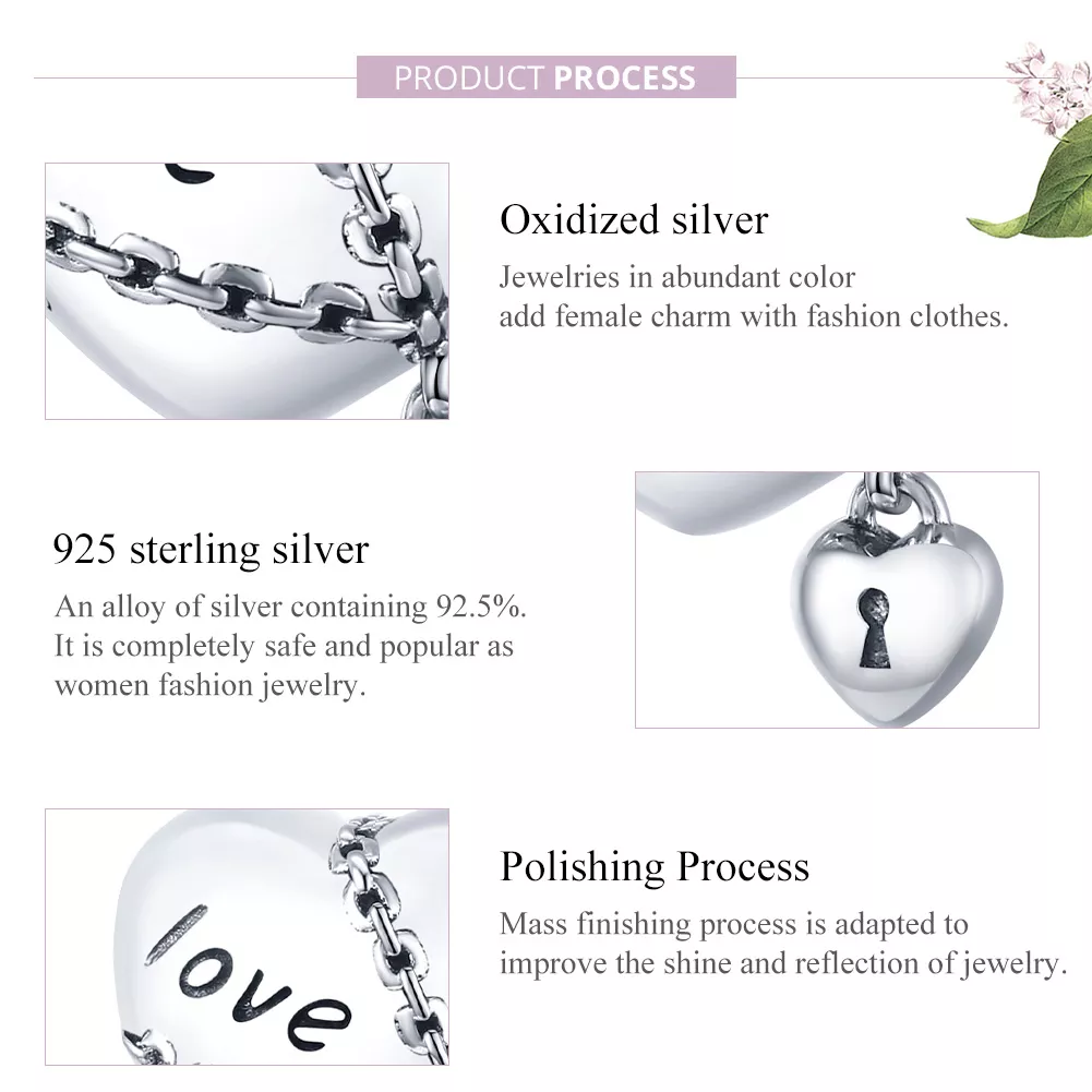 Charm Love Lock life Pandora - SCC1553