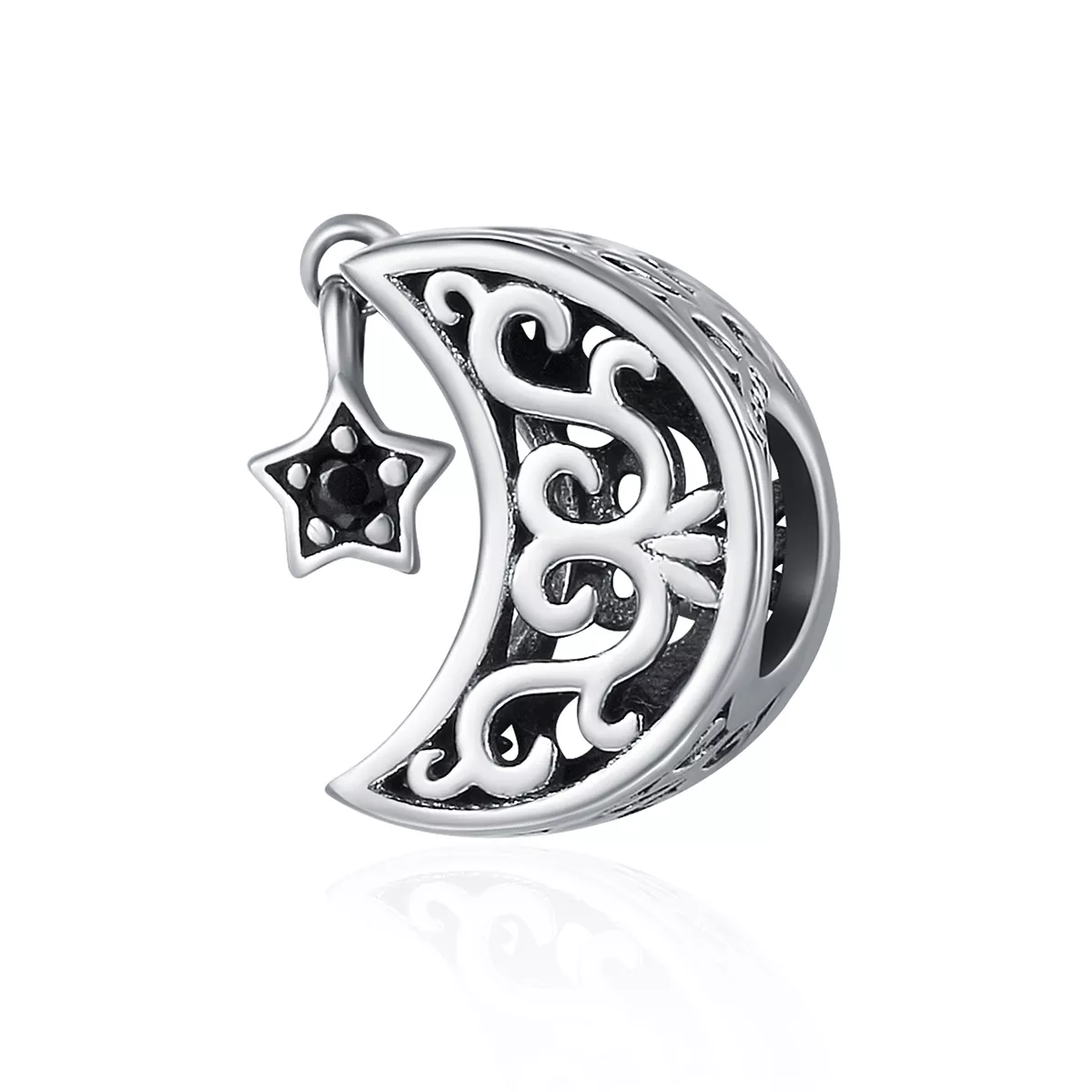 Charm Lua e estrela life Pandora - SCC483
