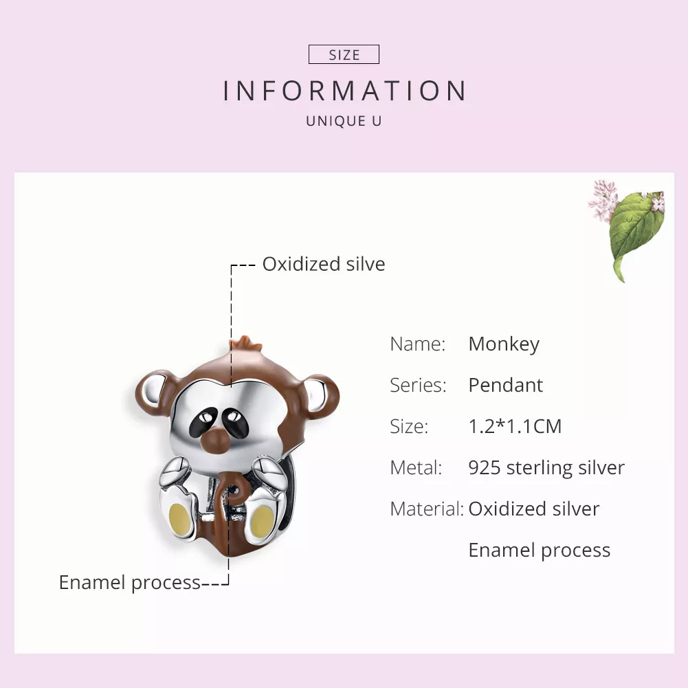 Charm Macaco life Pandora - BSC125