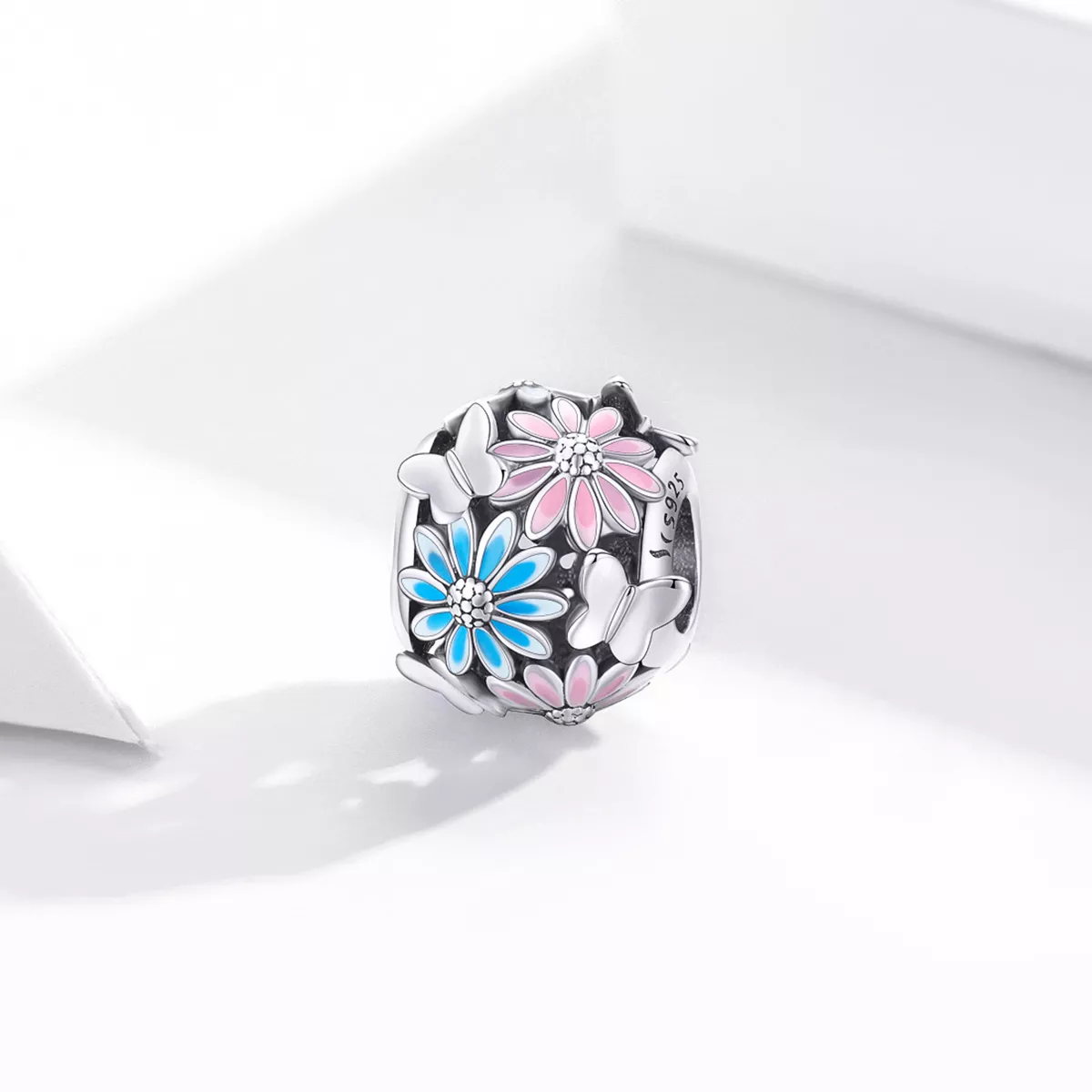 Charm Margaridas brilhantes estilo Pandora - SCC1837